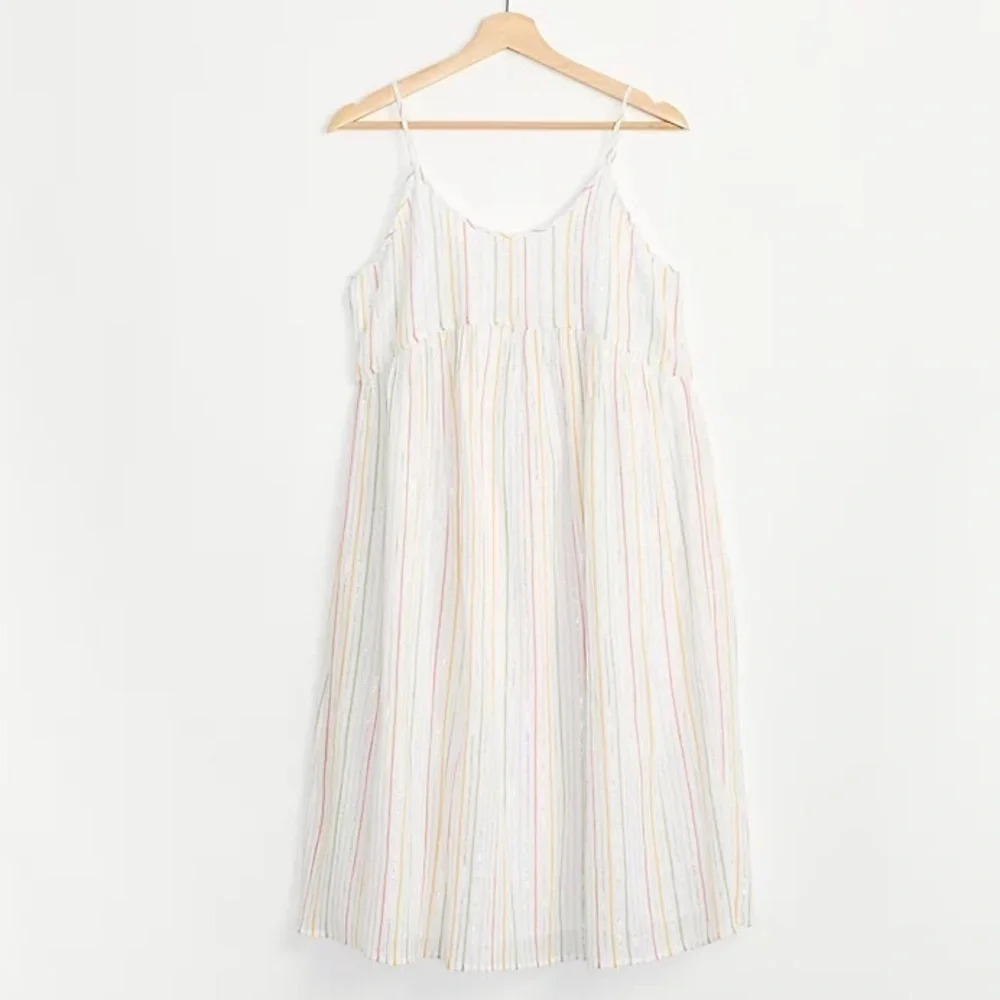 NWT L&G Shimmer Stripe Strappy Babydoll Dress